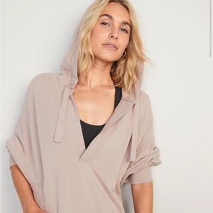 Old Navy Live-In Cozy-Knit French-Terry Tunic Hoodie